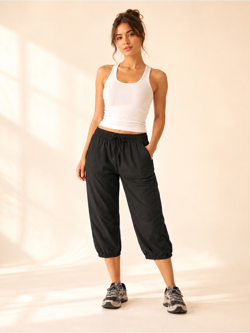 Y2K The North Face Utility Capri Pants Pocket Tech Outdoor S